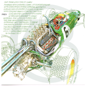 Carte de voeux Lotus Type 25