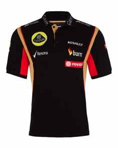 Polo Lotus F1 Homme - Noir et Or