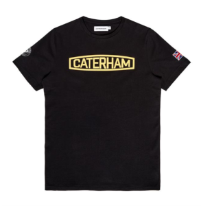 Caterham Logo Tee Black and Yellow