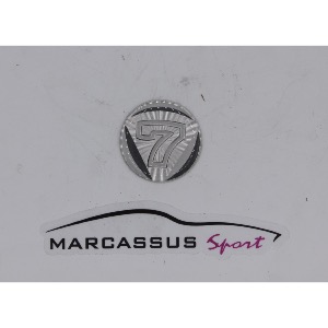 Badge Caterham argent - autocollant