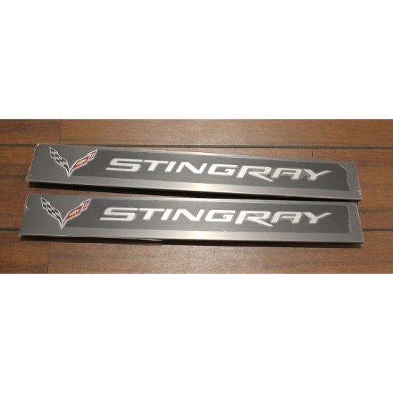 Paire de seuils de porte Stingray pour Chevrolet Corvette