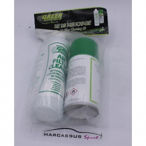Kit de nettoyage de filtre à air Green