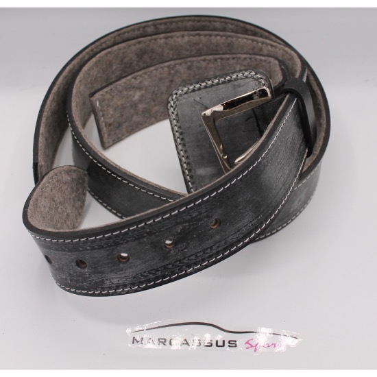 Ceinture de capot Morgan - noire boucle chrome